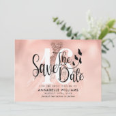 バラ金ゴールドガウン16th誕生日パーティー日付を保存 セーブザデート (スタンド正面)