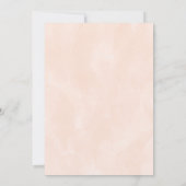 バラ金ゴールドガラスフローラパンパスグラスブライダルシャワー 招待状 (裏面)