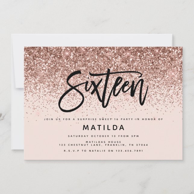 バラ金ゴールドガーリーグリッターサプライズ甘い16誕生日 (正面)