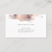 バラ金ゴールドガーリーグリッターサロンメイクアップアーティストブシン 名刺 (裏面)