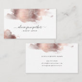 バラ金ゴールドガーリーグリッターサロンメイクアップアーティストブシン 名刺 (正面/裏面)