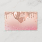 バラ金ゴールドガールバルーンおむつラッフルチケット エンクロージャーカード (裏面)