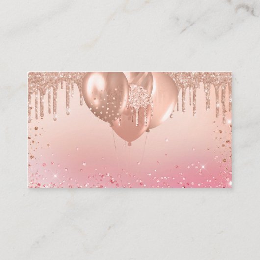 バラ金ゴールドガールバルーンおむつラッフルチケット エンクロージャーカード (裏面)