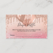 バラ金ゴールドガールバルーンおむつラッフルチケット エンクロージャーカード (正面)