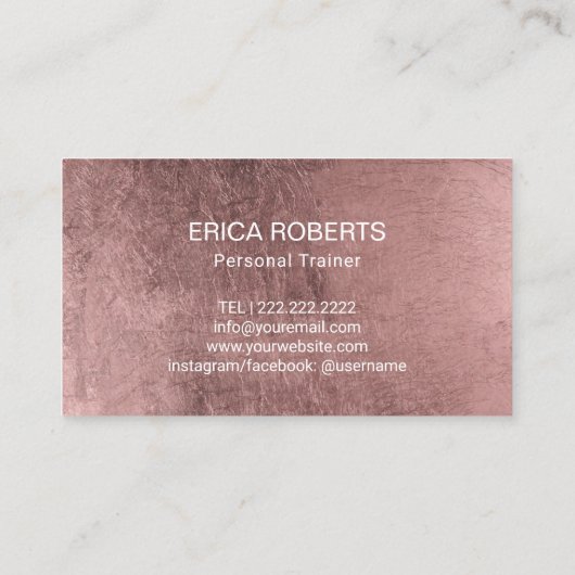 バラ金ゴールドガールフィットネス10クラスパスロイヤリティ ロイヤリティカード (裏面)