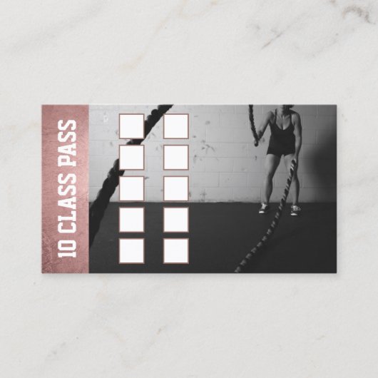 バラ金ゴールドガールフィットネス10クラスパスロイヤリティ ロイヤリティカード (正面)