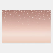 バラ金ゴールドキス唇 ラッピングペーパーシート (正面3)