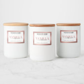 バラ金ゴールドキャンドルラベルテンプレートラグジュアリーラベル フードラベル (ボトル)