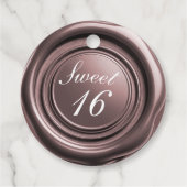 バラ金ゴールドキャンドルワックスシールドリップスウィート16 結婚's フェイバータグ (裏面)