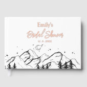 バラ金ゴールドキャンプブライドブライダルシャワー ゲストブック (正面)