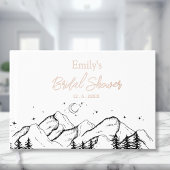 バラ金ゴールドキャンプブライドブライダルシャワー ゲストブック