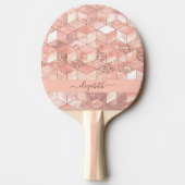 バラ金ゴールドキューブ大理石の名前が正しくないスクリプト 卓球ラケット (正面)