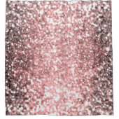 バラ金ゴールドキラライトガールズキラキラ輝く シャワーカーテン (正面)