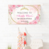 バラ金ゴールドキンセアニェラ恋しく思クリン15アノス誕生日 横断幕 (インサイチュ)