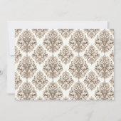 バラ金ゴールドキンセアニラドレス招待状 招待状 (裏面)