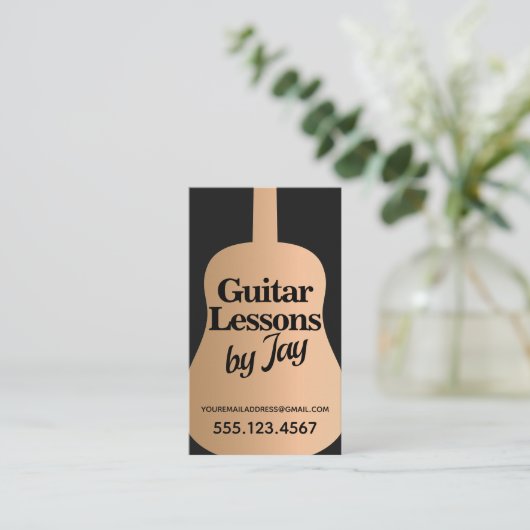 バラ金ゴールドギター先生名刺 名刺 (スタンド正面)