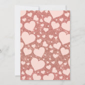 バラ金ゴールドクイーンオブハート誕生日 招待状 (裏面)