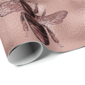 バラ金ゴールドクイーンビー ラッピングペーパー (ロールコーナー)