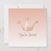 バラ金ゴールドクラウンスウィート16誕生日招待状 招待状 (裏面)