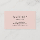 バラ金ゴールドクラウンメイクアップアーティストヘアサロンロイヤリティ ロイヤリティカード (裏面)