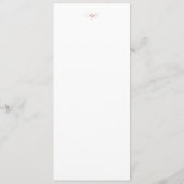 バラ金ゴールドクラシックエレガンスシンプルスクリプト結婚の メニュー (裏面)