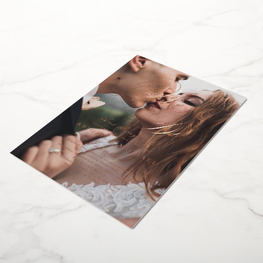 バラ金ゴールドクラシック書道の写真まだ行う 箔招待状 (回転した状態)