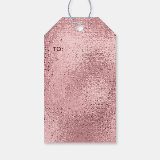 バラ金ゴールドクリスチャンクリスマス聖なる書物、 経典 – 名前の追加 ギフトタグ (裏面)