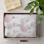 バラ金ゴールドクリスマスオーナメントスノーフレーク 薄葉紙 (ギフト)