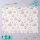 バラ金ゴールドクリスマスオーナメントスノーフレーク 薄葉紙 (クラフト)