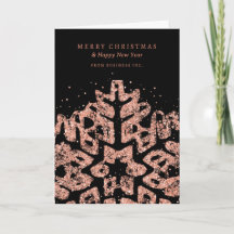 バラ金ゴールドクリスマスグリッタースノーフレーク企業の