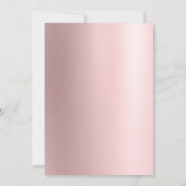 バラ金ゴールドクリスマスツリーウィンターカンパニーホリデー 招待状 (裏面)