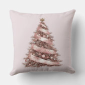 バラ金ゴールドクリスマスツリーキャンディカン雪だるま クッション (裏面)