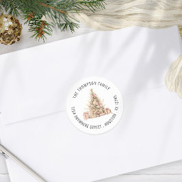 バラ金ゴールドクリスマスツリー返品名住所 ラウンドシール