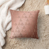 バラ金ゴールドクリスマスツリー クッション (ブランケット)