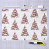 バラ金ゴールドクリスマスツリー 薄葉紙 (クラフト)