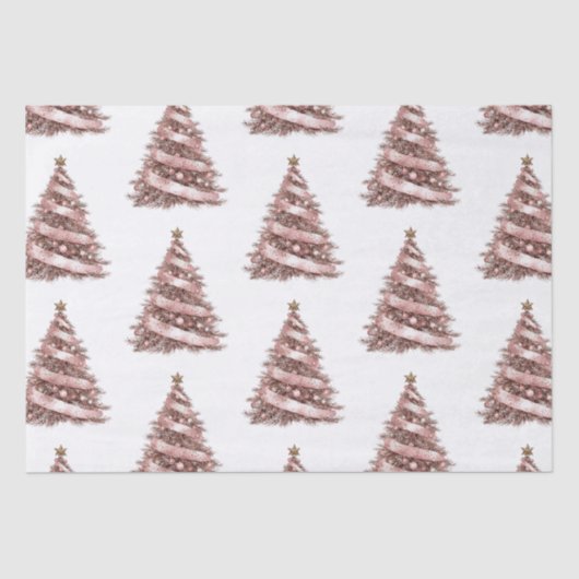 バラ金ゴールドクリスマスツリー 薄葉紙 (正面)