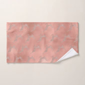 バラ金ゴールドクリスマストナカイグリッタールック バスタオルセット (ハンドタオル)