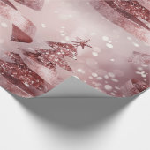 バラ金ゴールドクリスマスラッピング紙 ラッピングペーパー (角)