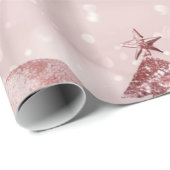 バラ金ゴールドクリスマスラッピング紙 ラッピングペーパー (ロールコーナー)