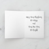 バラ金ゴールドクリスマス装飾 カード (内部)