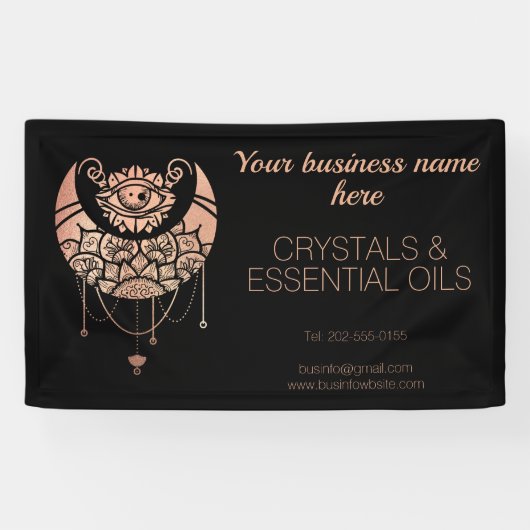 バラ金ゴールドクレセントムーンクラフトブース 横断幕 (横)