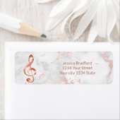 バラ金ゴールドクレフ、 音符記号音楽 ラベル (インサイチュ)