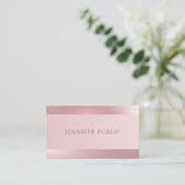 バラ金ゴールドグモダンラマエレガントラステンプレート 名刺 (スタンド正面)