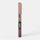 バラ金ゴールドグラデーショングリッターサンドルックピンク iPhoneケース (右側面)