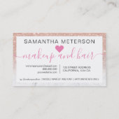 バラ金ゴールドグラデーショングリッタースクリプト大理石10 ロイヤリティカード (裏面)