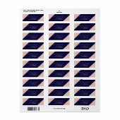 バラ金ゴールドグラデーショングリッタースクリプ結婚トnavy blue's ラベル (フルシート)