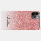 バラ金ゴールドグラデーショングリッターブラックスクリプト名 Case-Mate iPhoneケース (裏面(横))