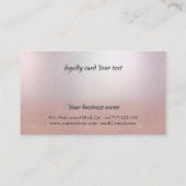 バラ金ゴールドグラデーショングリッター毛 ロイヤリティカード (裏面)