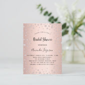 バラ金ゴールドグラマラスブライダルシャワー ポストカード (スタンド正面)