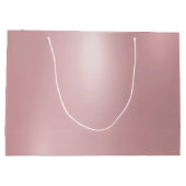 バラ金ゴールドグラマーモダントレンディーテンプレートエレガント ラージペーパーバッグ (裏面)